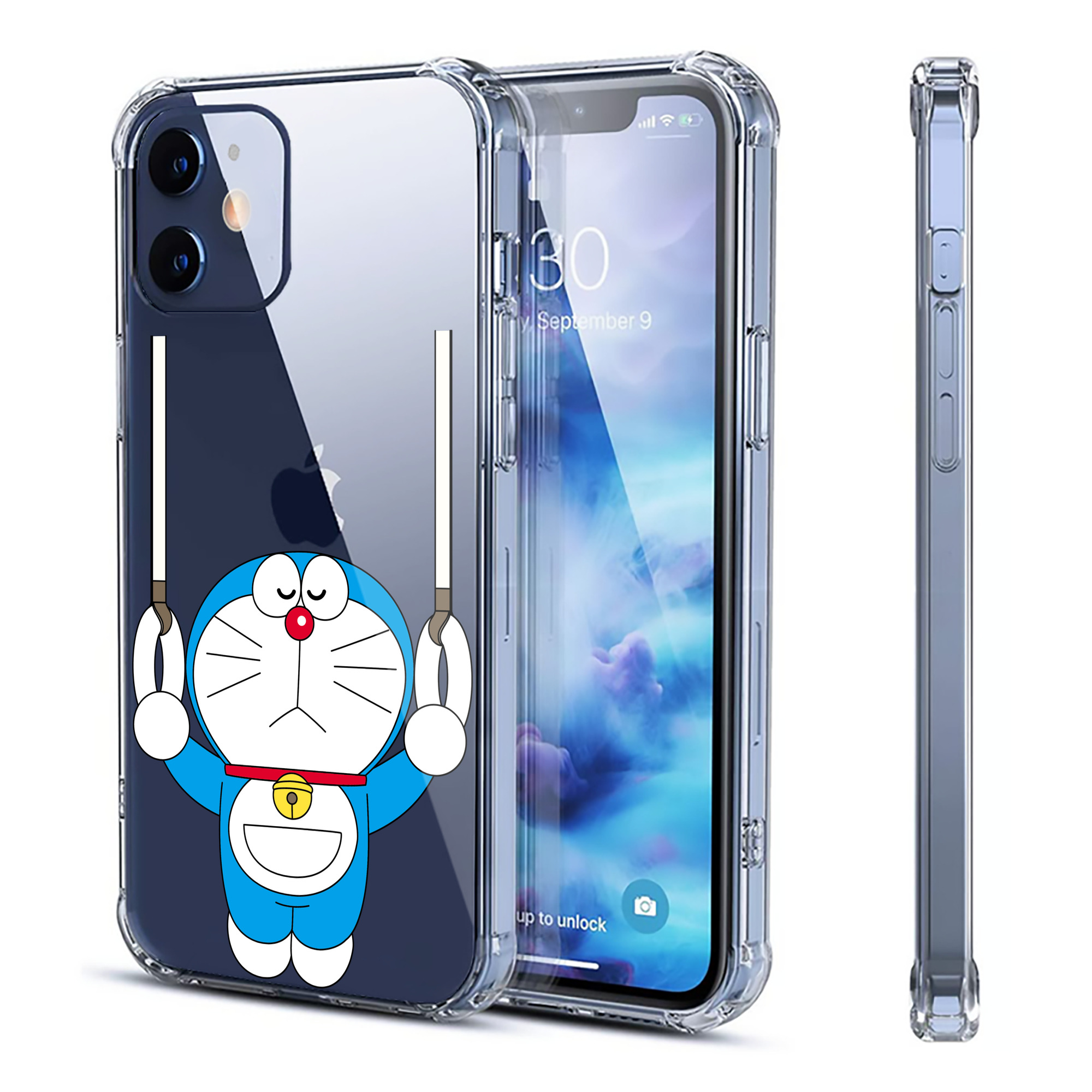 （画像用） ドラえもん Doraemon 【iPhone 12シリーズ対応】透明スマホケース（クリアソフトケース）